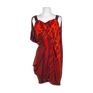 Jean Paul Gaultier Slip Dress 10 Red